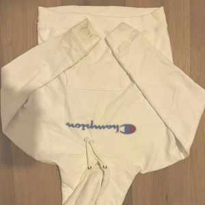 White Champion Hoodie